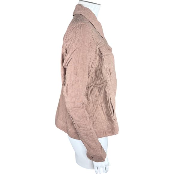 Isaac Mizrahi Live! Bridgehampton Cotton Gauze Jacket Pure Cone  2X NWOT - Picture 5 of 13